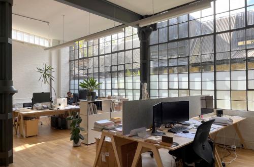 Desks available in Victorian warehouse space London, SE1 shared with architects
